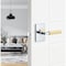 Sure-Loc Hardware Sure-Loc Hardware Levanto Passage Rosette, Polished Chrome, Knurled Grip in Satin Brass LV101 26 GRIP-KN SB - alternate 2